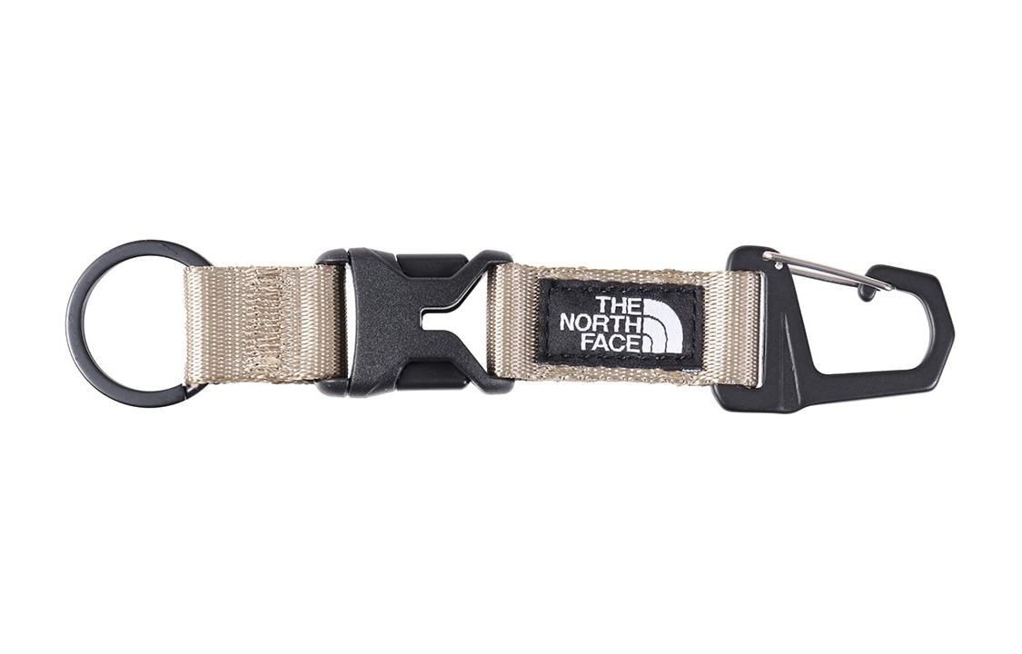 The North Face Logo Keychain White