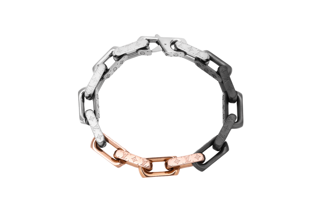 Louis Vuitton Monogram Stainless Steel Bracelet Silver — фото 2