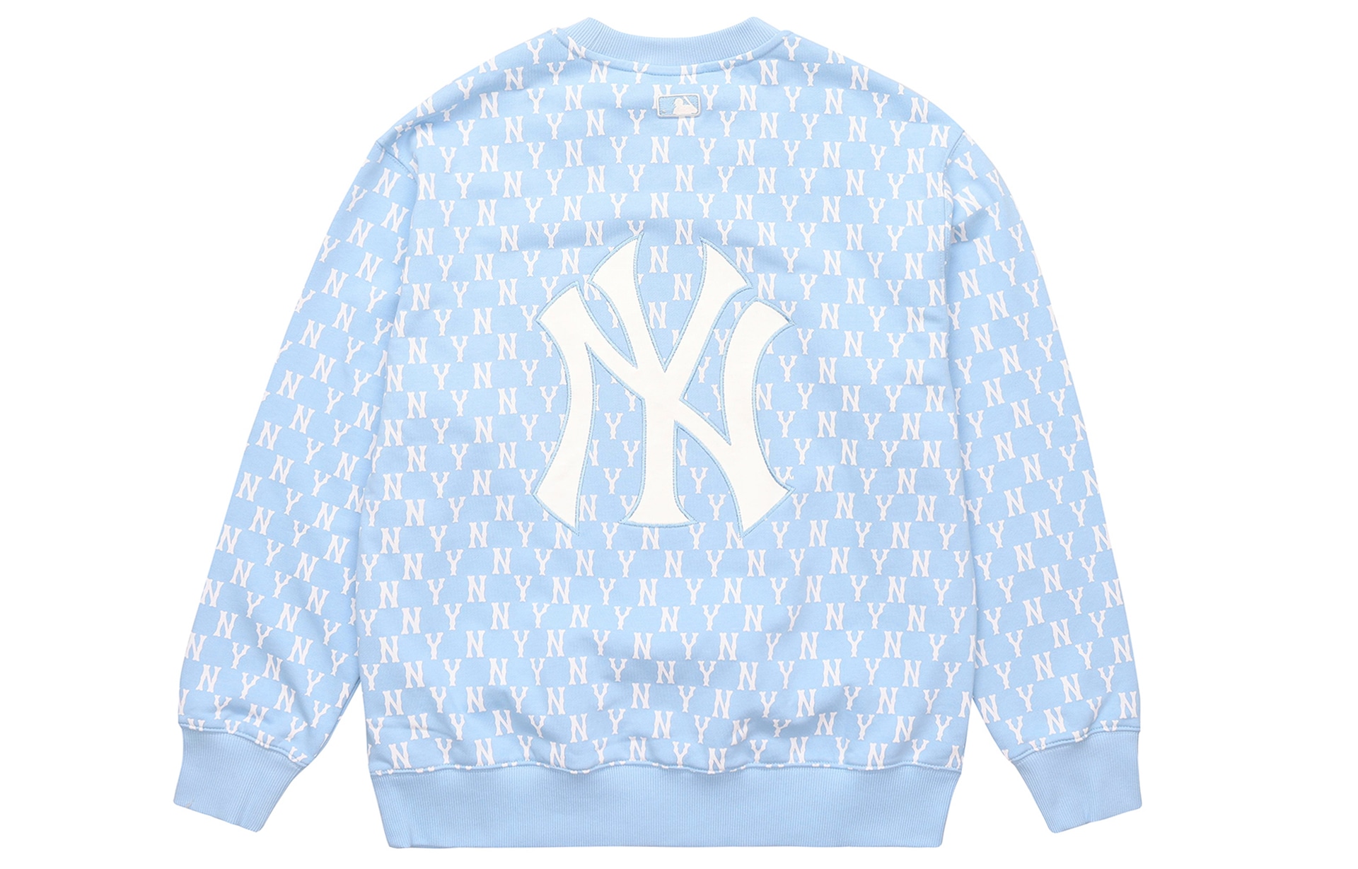 MLB Yankees Logo Crewneck Sweatshirt Light Blue — фото 1