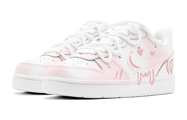 Nike Court Borough Low Pink White — фото 10