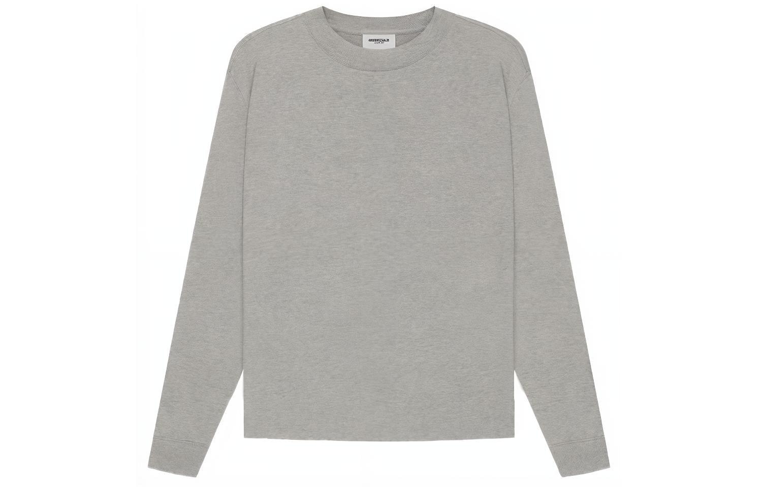 Fear of God Essentials SS21 Long Sleeve Tee Dark Heather Oatmeal T
