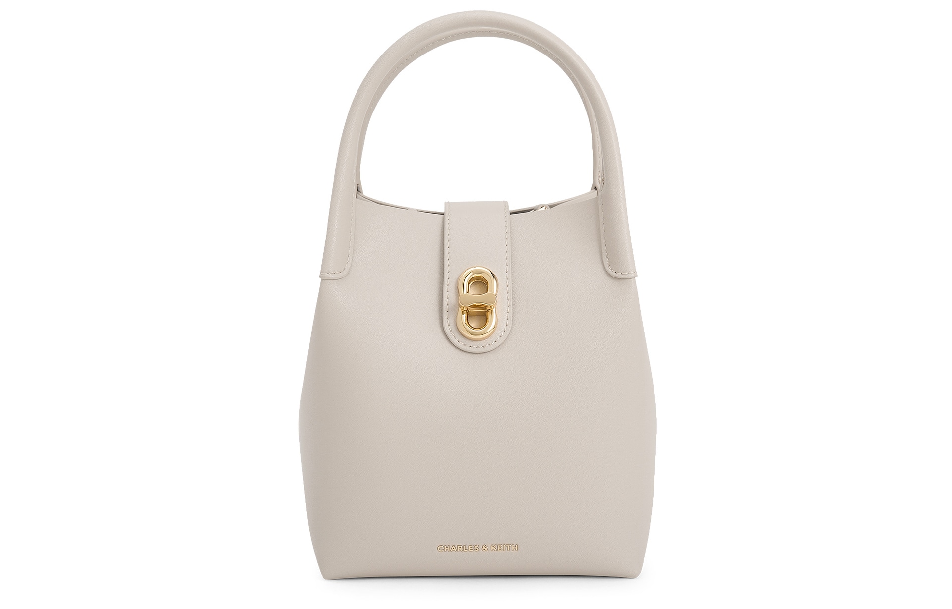 CHARLES&KEITH Noir Oat Bucket Bag
