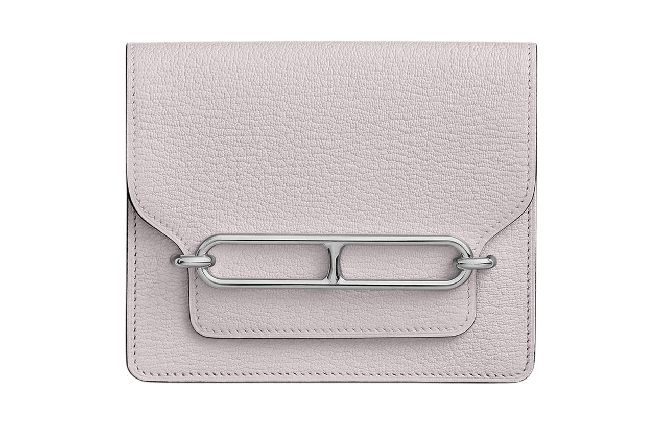 Сумки HERMES/爱马仕 Hermes Roulis Slim Mauve Pale