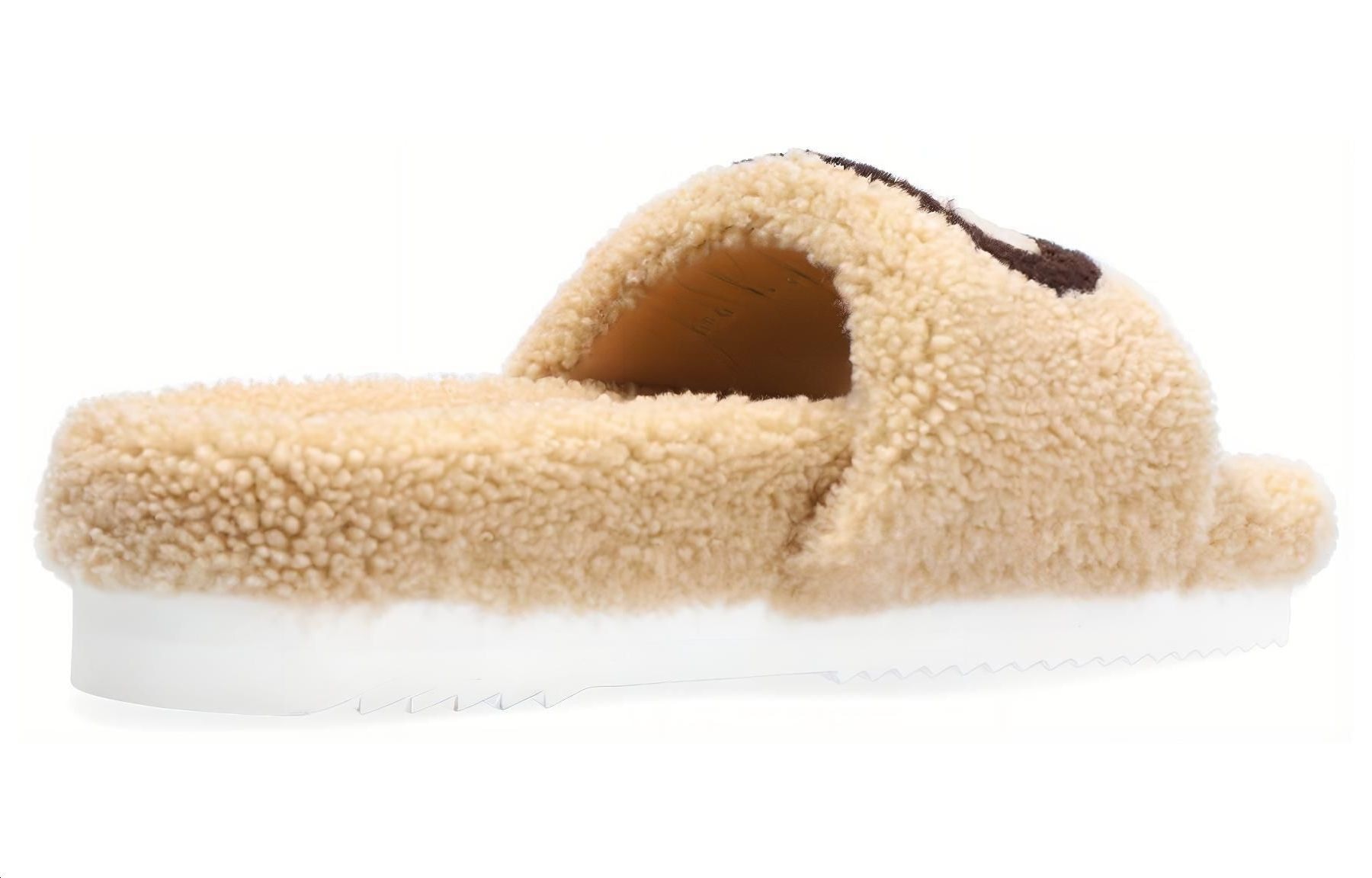Gucci Brown Shearling Slide — фото 8