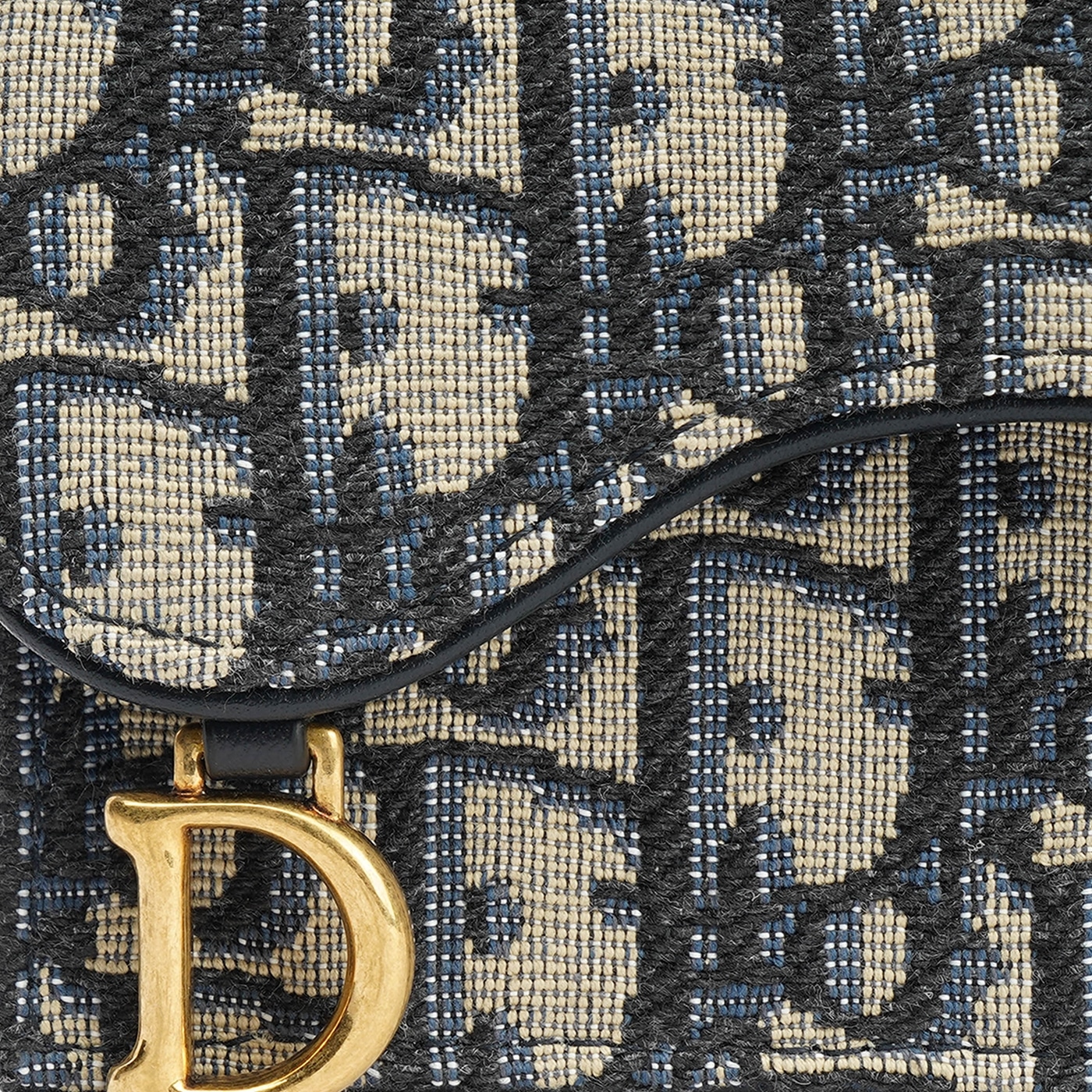 Dior Oblique Denim Blue Card Holder — фото 3