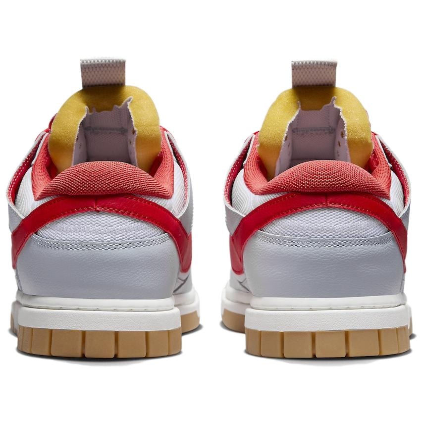 Nike Air Dunk Jumbo Low White Red — фото 8