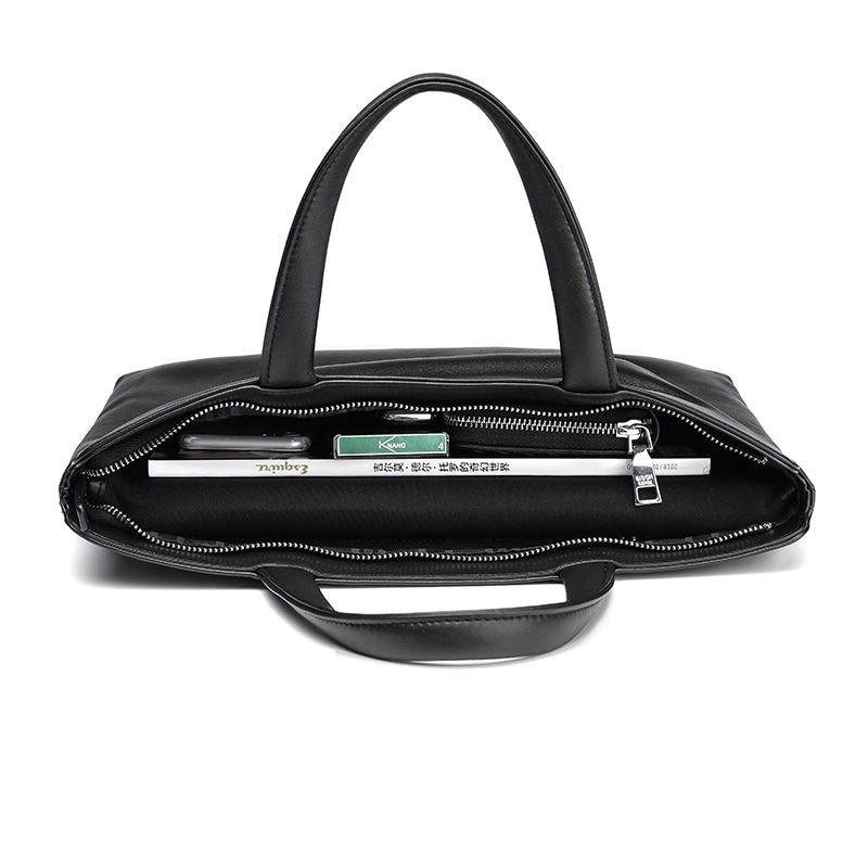 Bison Denim American Bison Horizontal Briefcase Black — фото 7