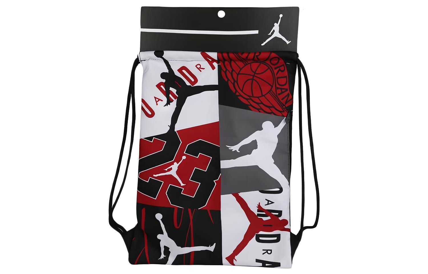 Jordan Air Drawstring Backpack Red White — фото 2
