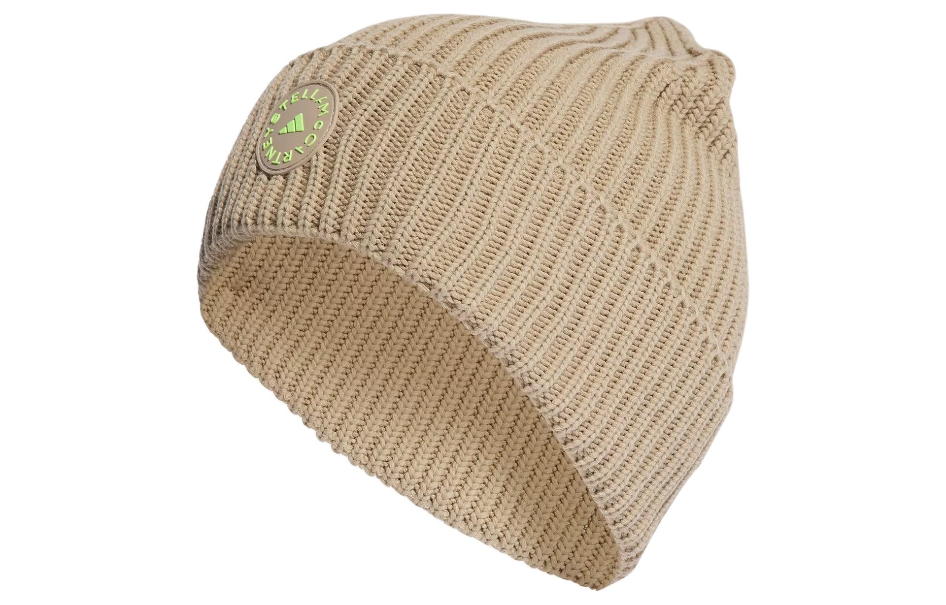 Adidas Letter Logo Beanie Beige — фото 1
