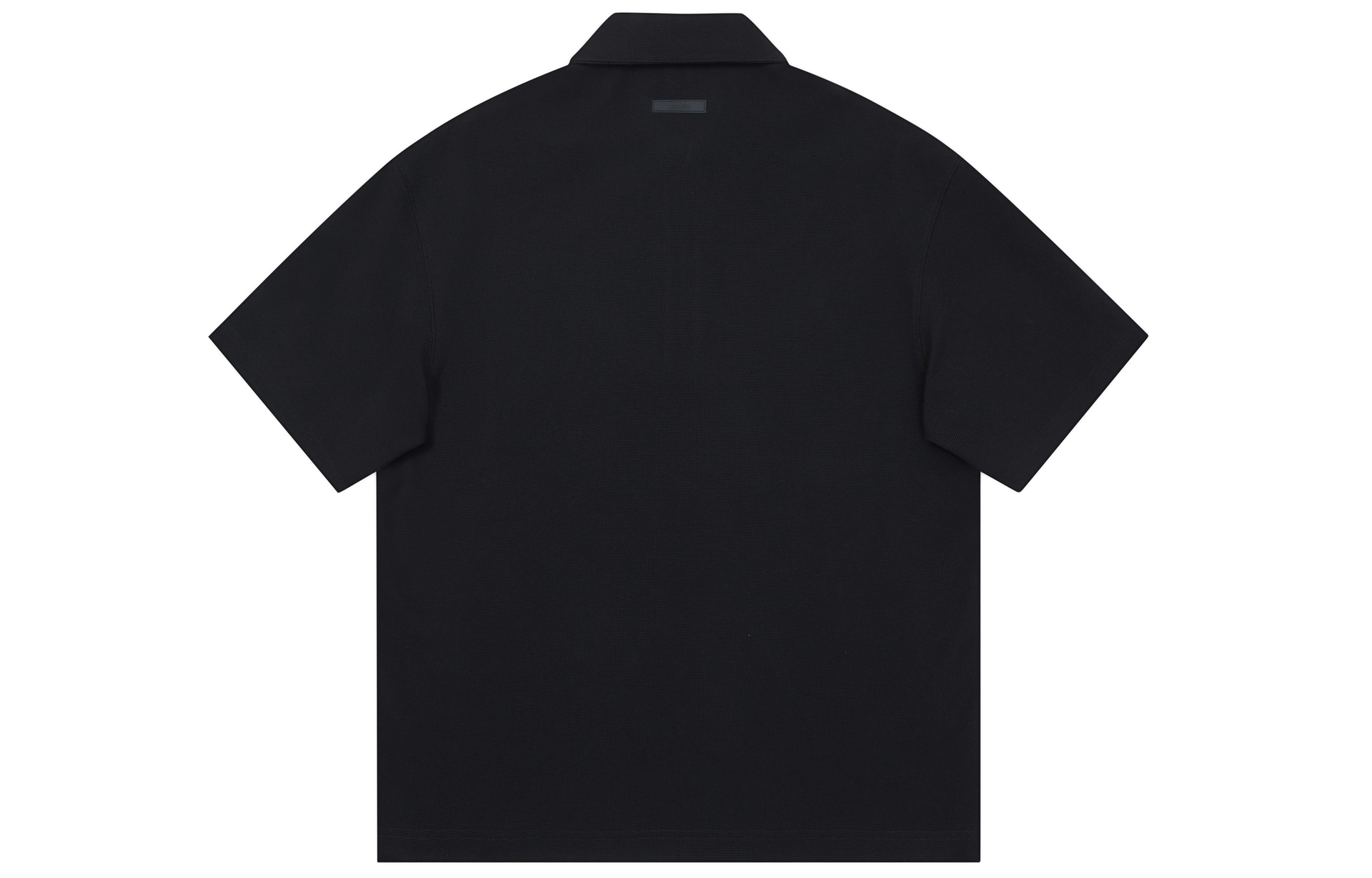 Chinism Logo Embroidered Half-Zip Polo Shirt — фото 1