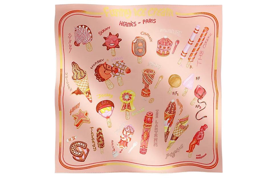 HERMES/爱马仕 Hermes Scarf Pink