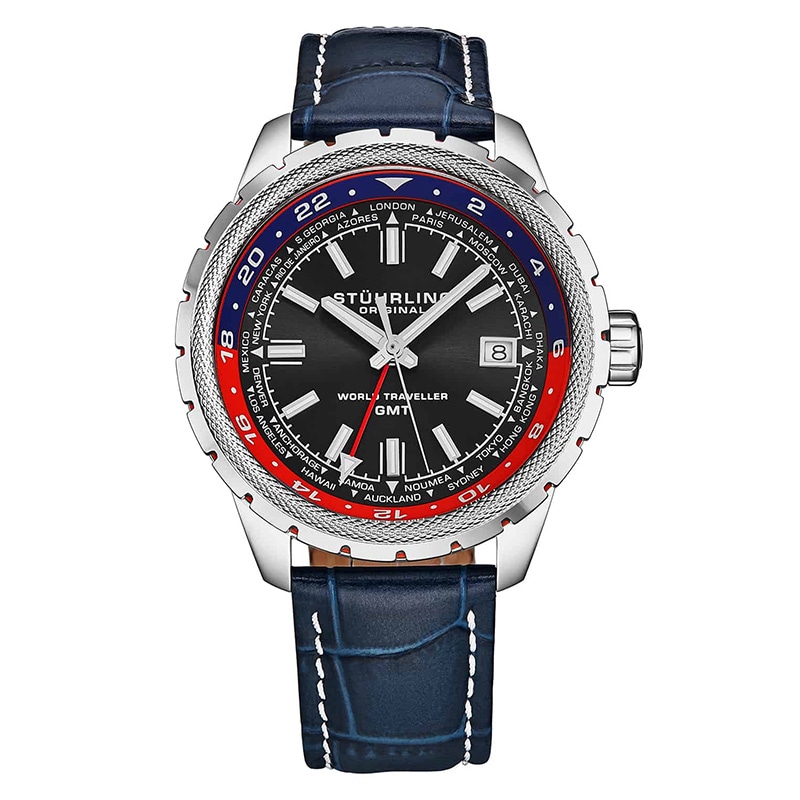 Часы Stuhrling GMT 42mm 1014.04