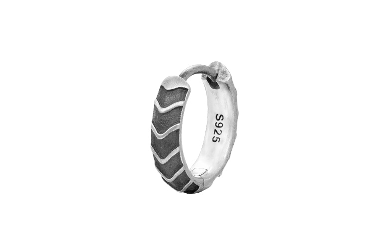 IDEAGEMER 925 Silver Hoop Earring