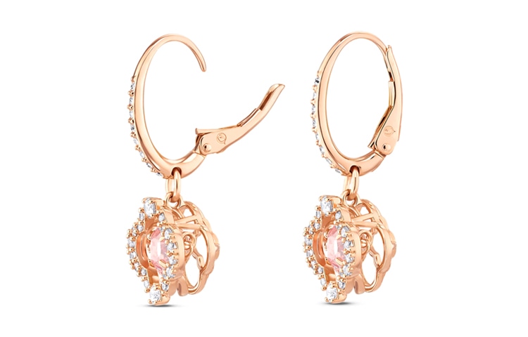 Swarovski Four Leaf Clover Rose Gold Earrings — фото 2