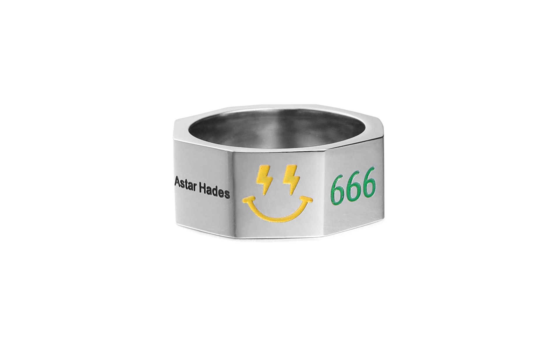 ASTAR HADES Smile Polyhedron Ring
