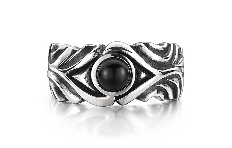 IDEAGEMER 925 Silver Ring