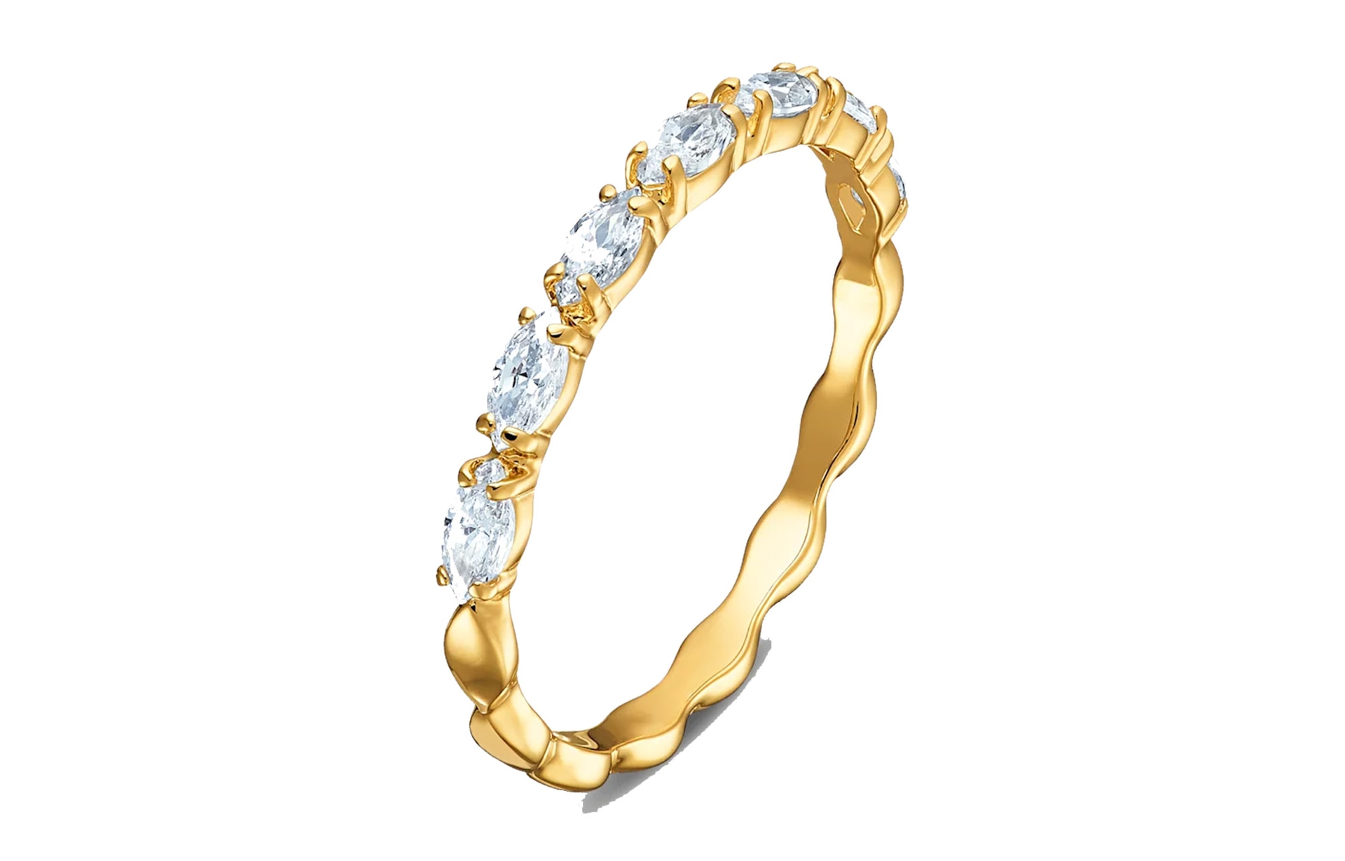 Swarovski Vittore Marquise Ring White Gold Tone