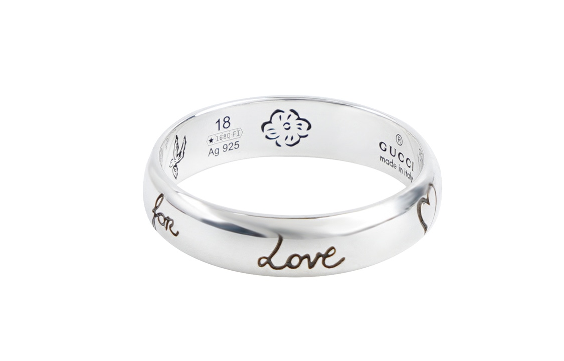 Gucci Blind For Love Silver Ring — фото 4