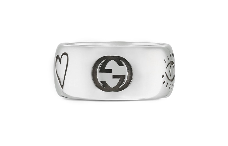 GUCCI/古驰 Gucci Blind For Love Silver Ring
