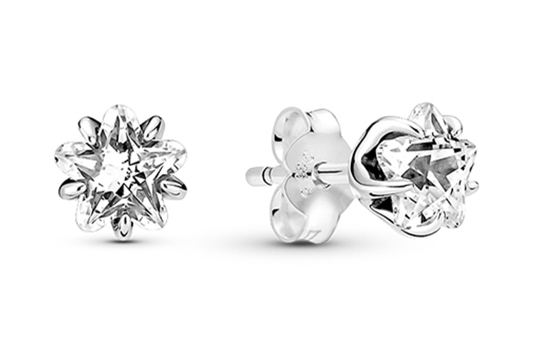 Pandora/潘多拉 Pandora 925 Silver Star Earrings