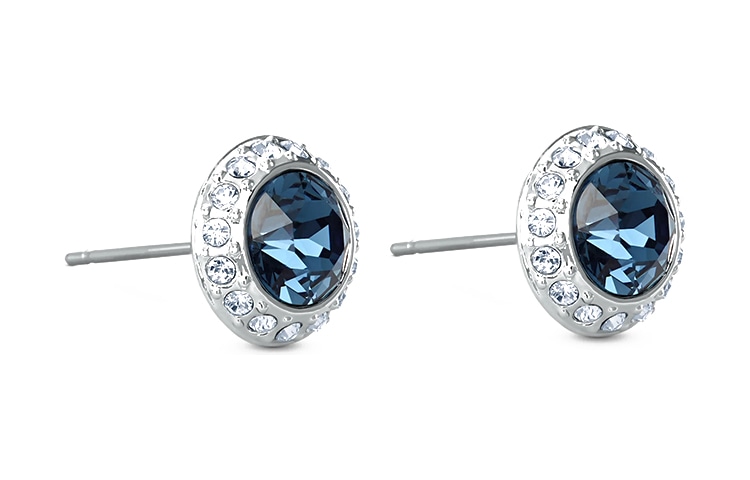 Swarovski Angelic Rhodium Earrings Blue — фото 2