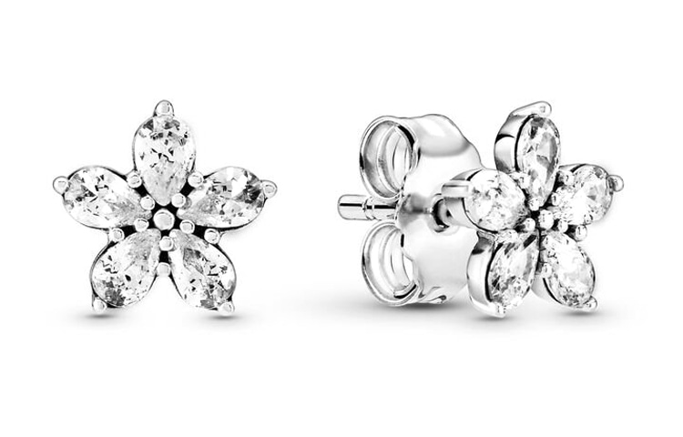 Pandora/潘多拉 Pandora Snowflake Stud Earrings