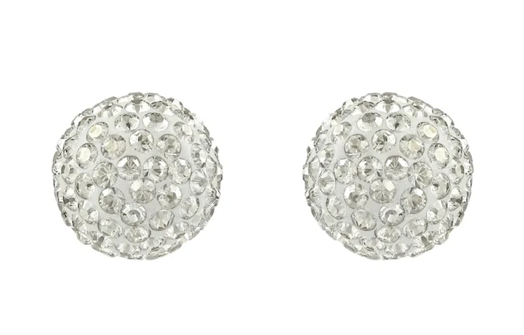 Swarovski Blow Pierced Earrings Gray