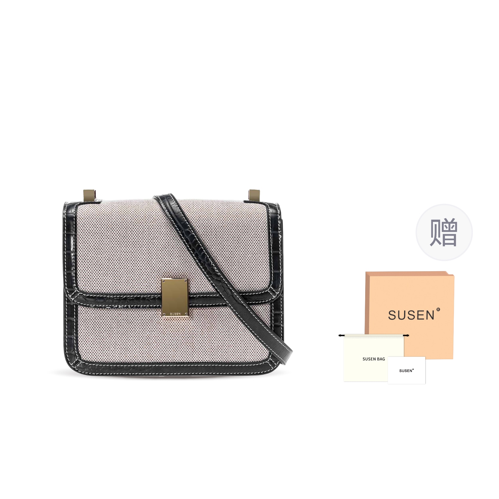 SUSEN Canvas Series Crossbody Bag