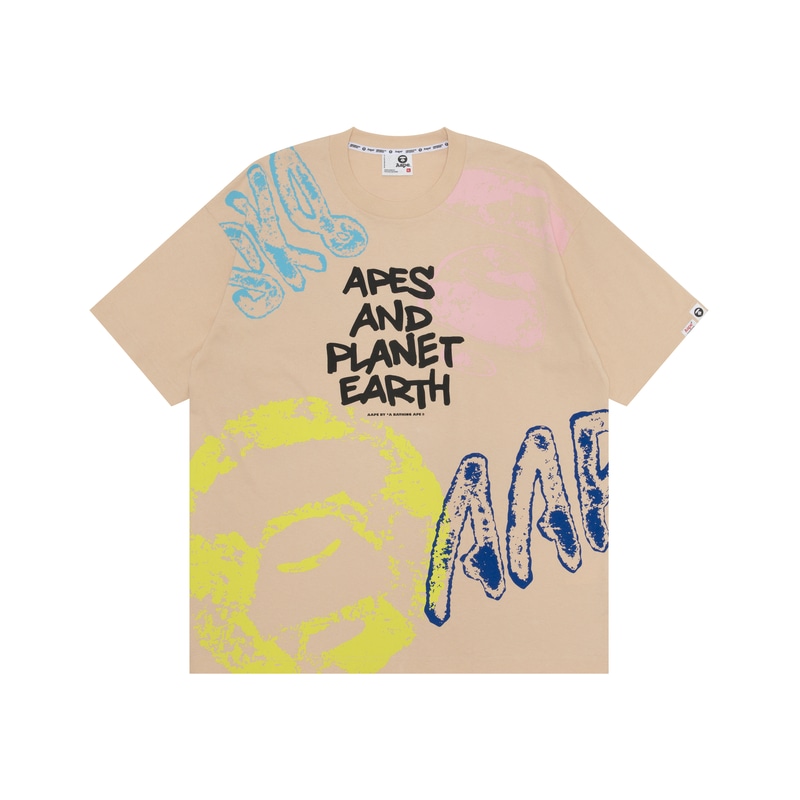 Футболка Aape SS24 Brown Tee