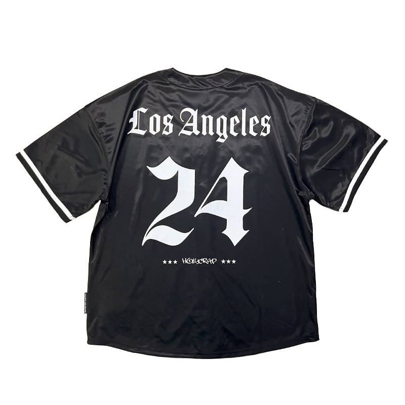 Holycrap 24 Embroidered Baseball Tee Black — фото 1