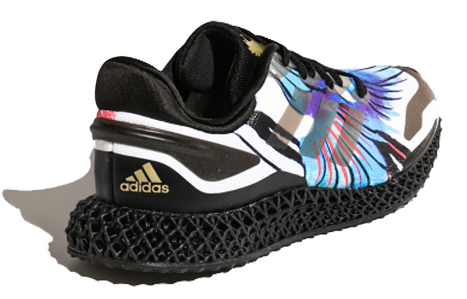 Adidas 4D Run 1.0 Black White Blue — фото 7