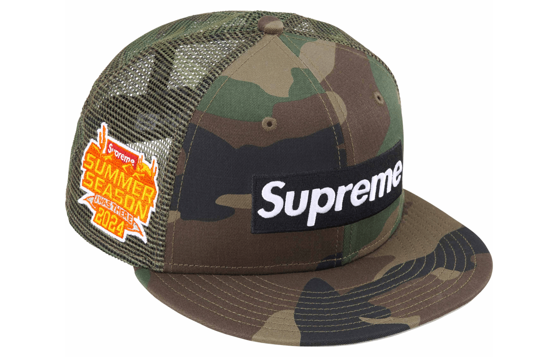 Supreme x New Era Box Logo Mesh Back Cap