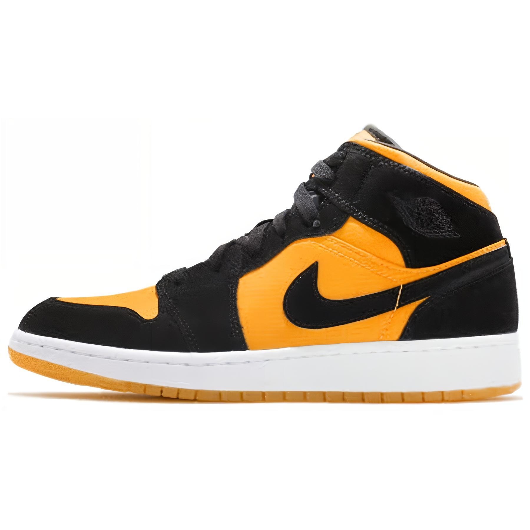 Jordan Air Jordan 1 Mid GS Black Yellow 2019 — фото 5
