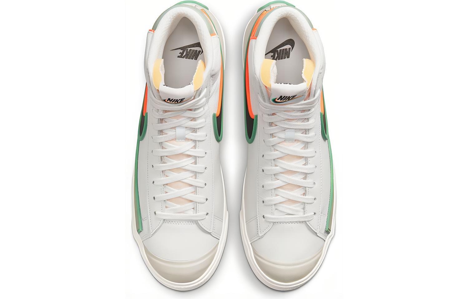 Nike Blazer 77 White Grey Green — фото 9