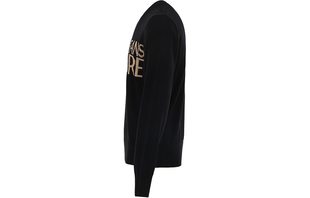 Versace Jeans Couture SS24 Logo Knit Sweater Black — фото 2