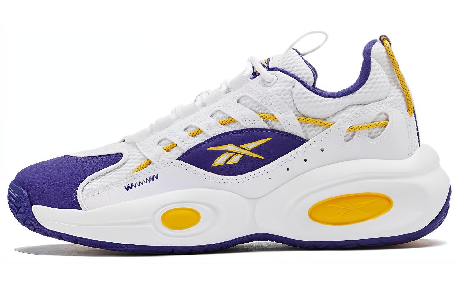 Reebok Solution Mid White Purple — фото 5