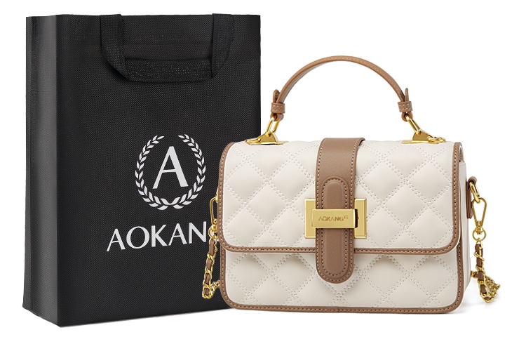 奥康/AOKANG Aokang Quilted Shoulder Bag Cream