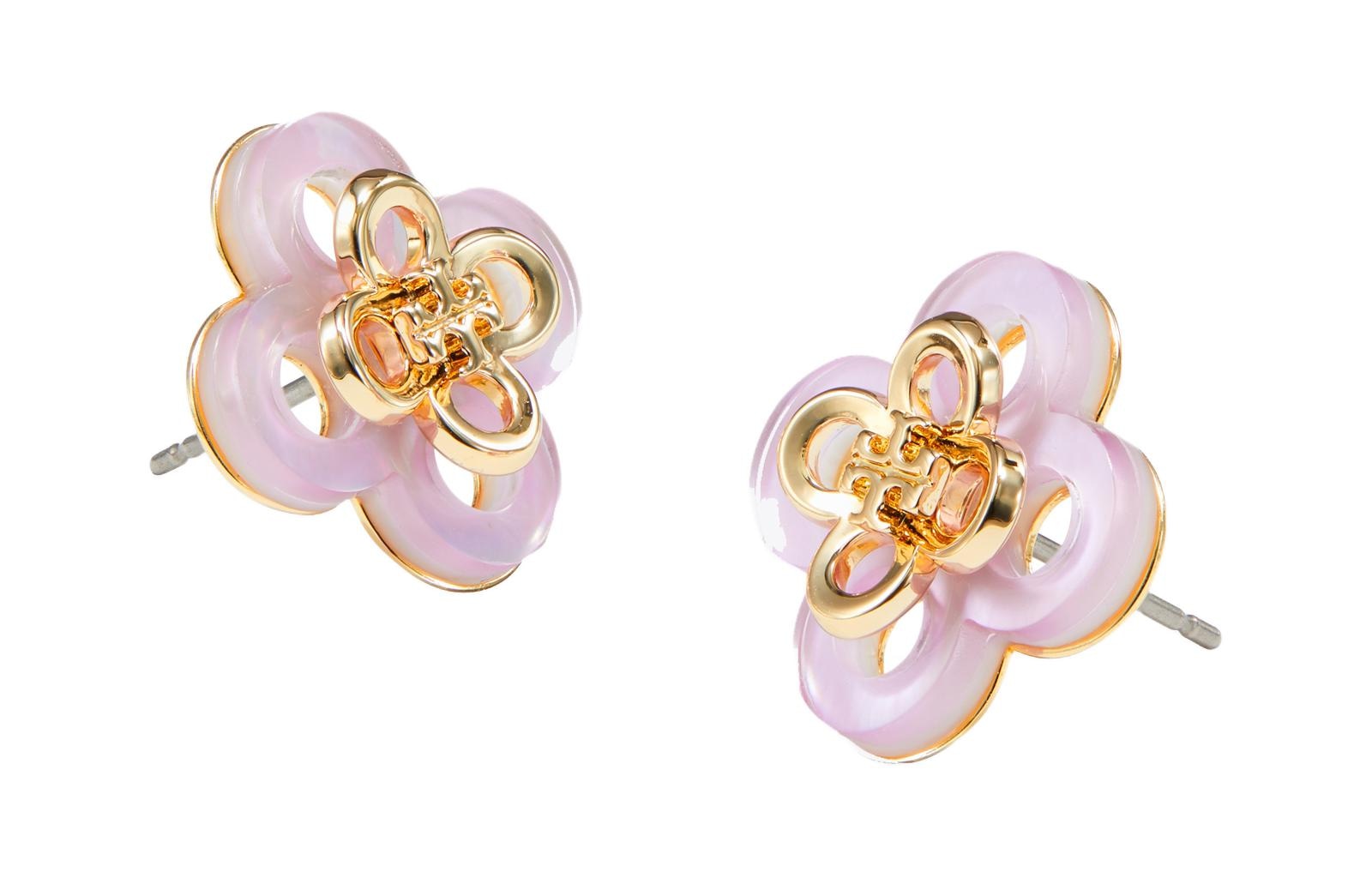 TORY BURCH/汤丽柏琦 Tory Burch Clover Stud Earrings