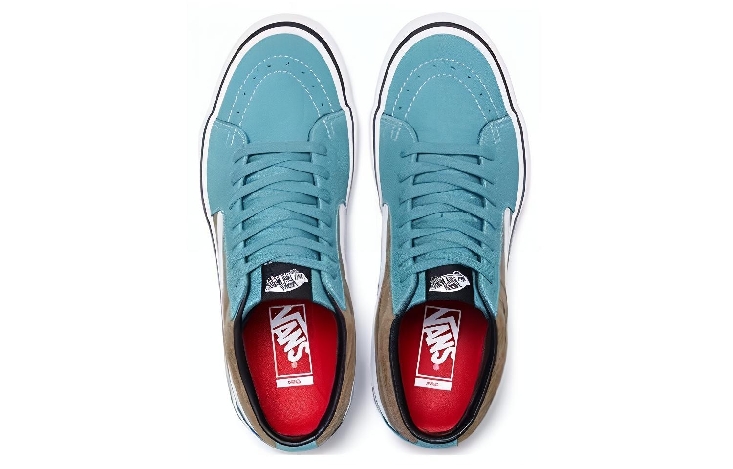 Vans Supreme x Vans SK8 Croc Corduroy Light Brown — фото 9