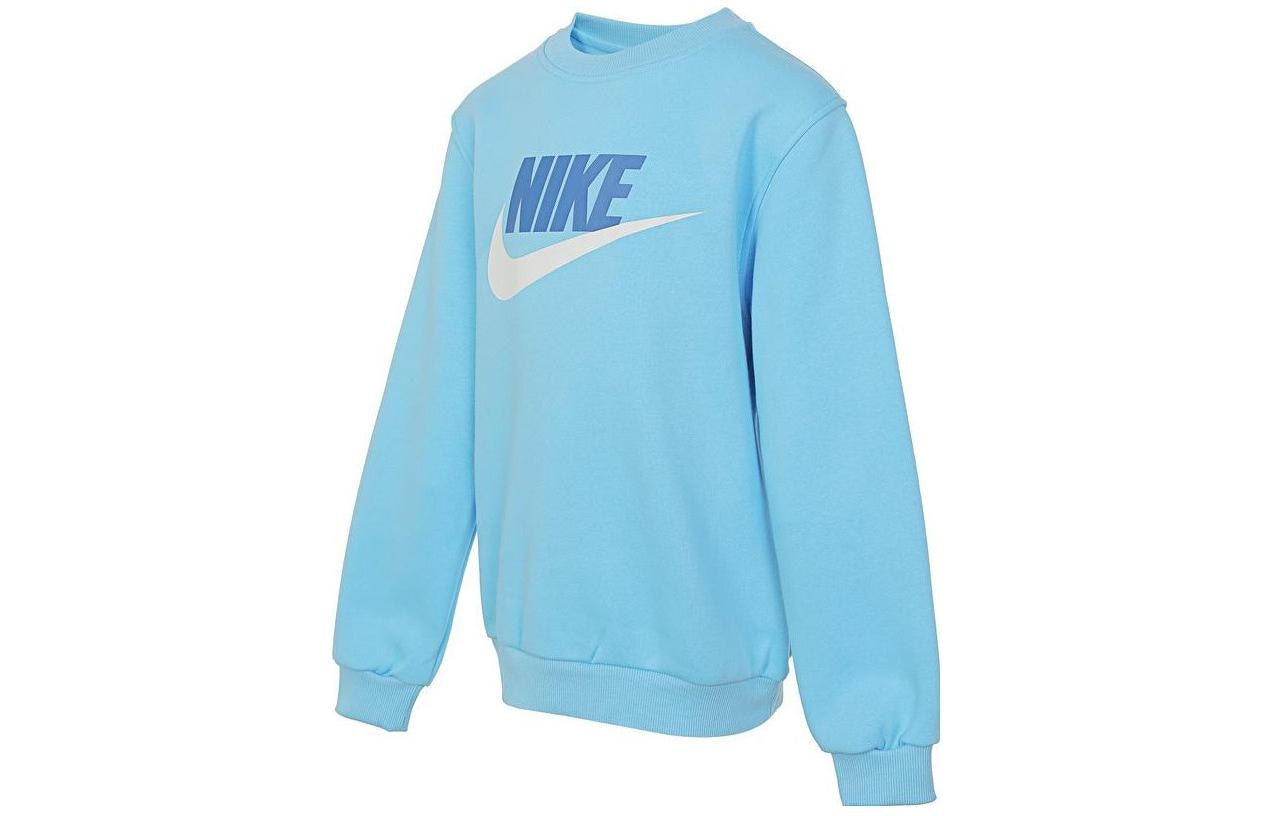 Nike K NSW CLUB FLC CREW LS HBR logo — фото 2