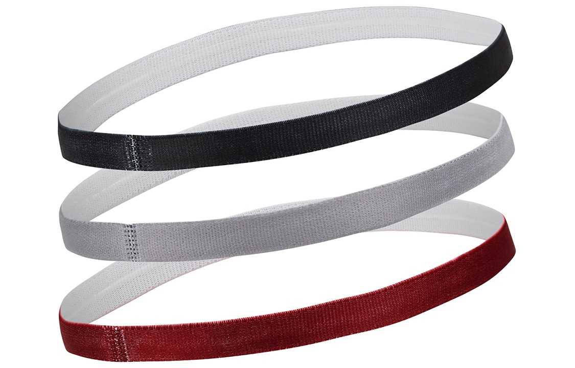 Jordan Headband 3-Pack Red/Grey/Black — фото 1