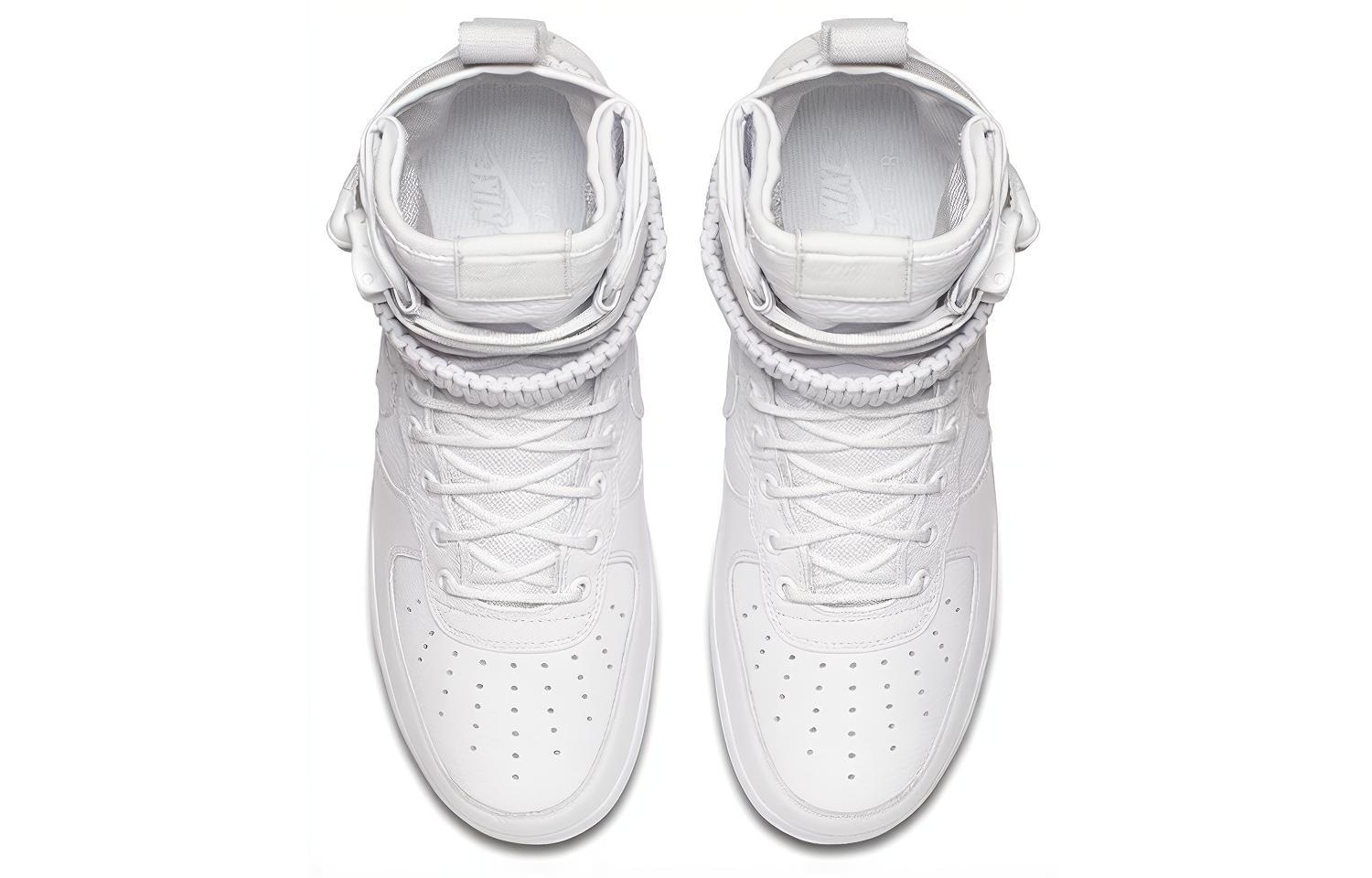 Nike Air Force 1 SF Triple White — фото 9