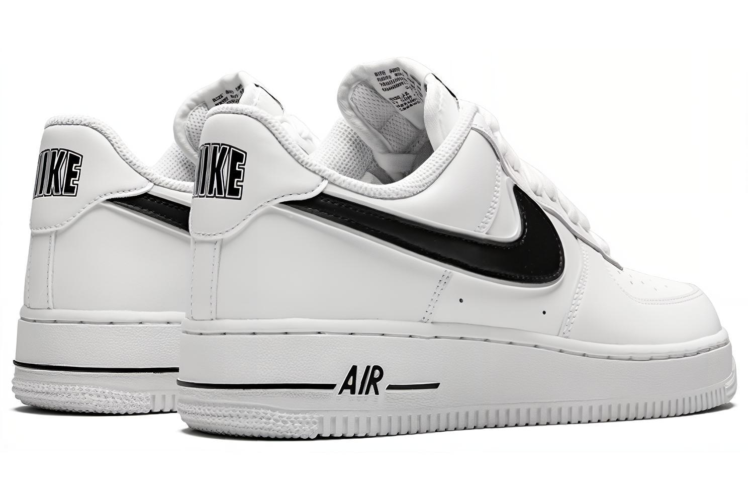 Nike Air Force 1 '07 Low Black Swoosh — фото 9