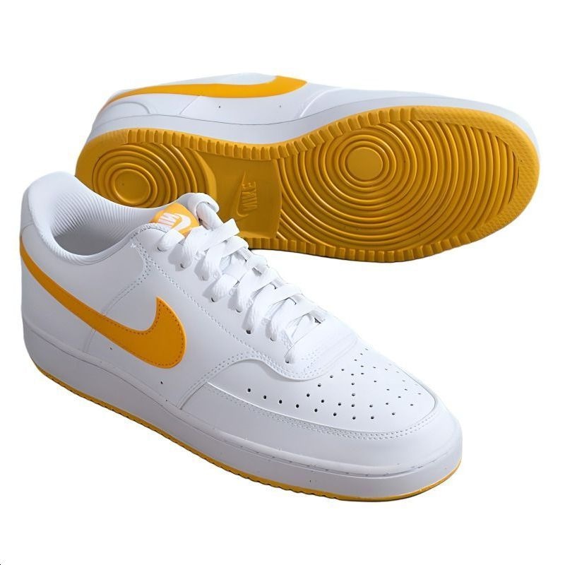 Nike Court Vision Low White Orange — фото 8