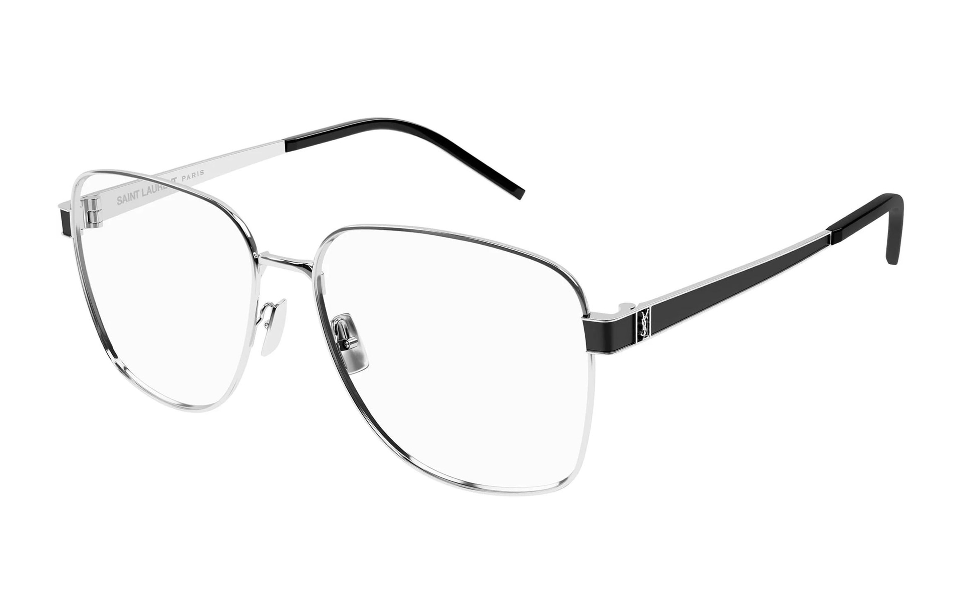 SAINT LAURENT/圣罗兰 Saint Laurent Butterfly Optical Frame Silver