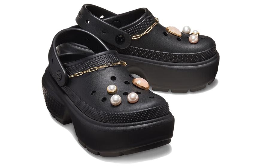 Crocs EVA Crystal Snowhouse Clogs Black — фото 10