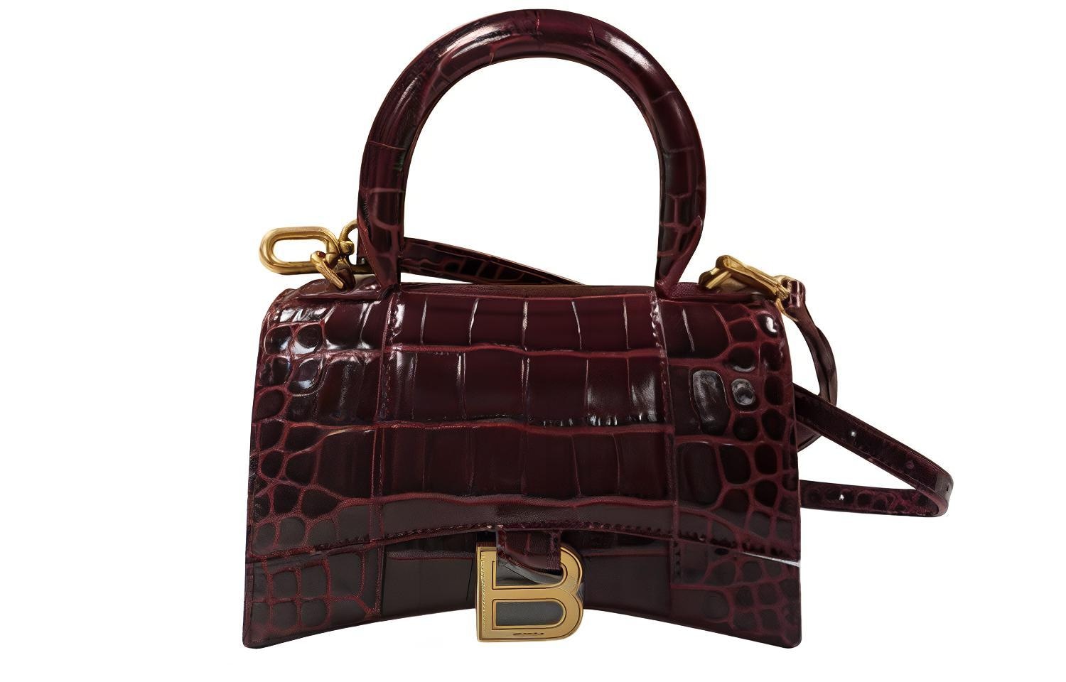 Сумки Balenciaga Hourglass Deep Red