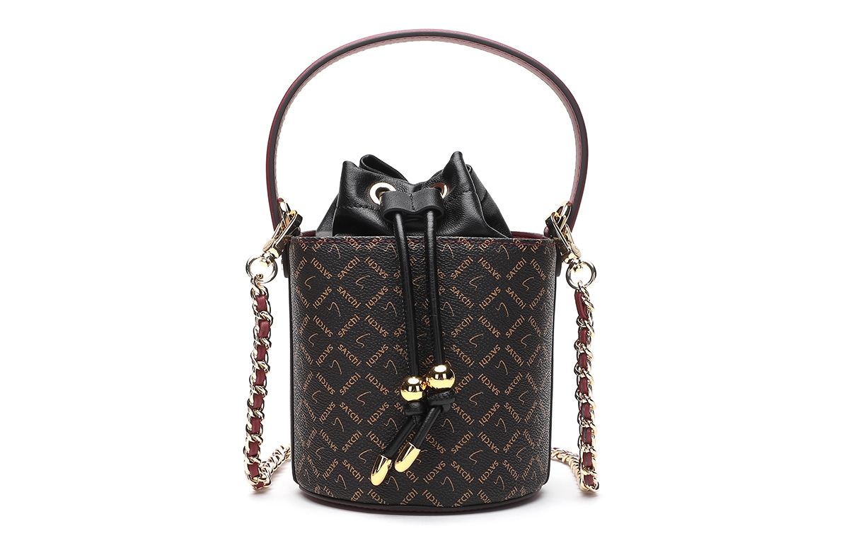 Satchi Chain PVC Leather Shoulder Bag