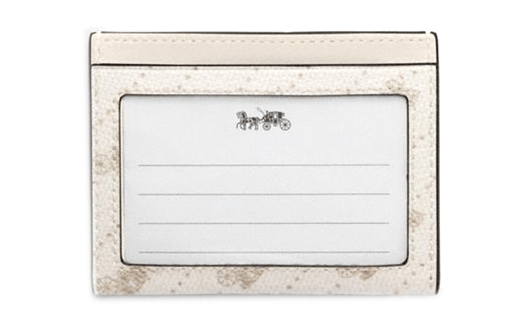 Coach Card Case 10 White — фото 2