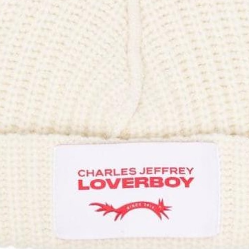 Charles Jeffrey Logo Beanie White — фото 2